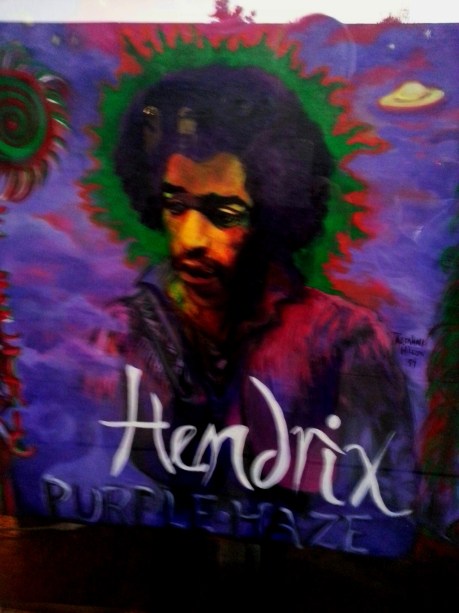 Hendrix by Rosalind Wilcox at Sun House, Clarksdale, MS, photo - Brad Hardisty