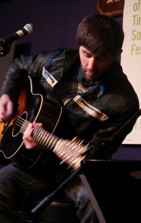 Paul on Rory's Axe, Tin Pan South 2013, photo _ Brad Hardisty