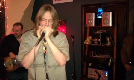 Tristan Dunn, jamming with The Tim Boykin Blues Band, Birmingham, AL, photo - Brad Hardisty