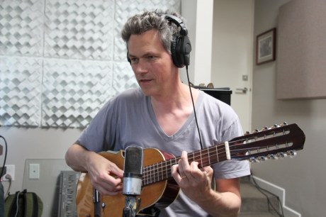Johannes Luley during recording session. Photo courtesy Perfect Beings.